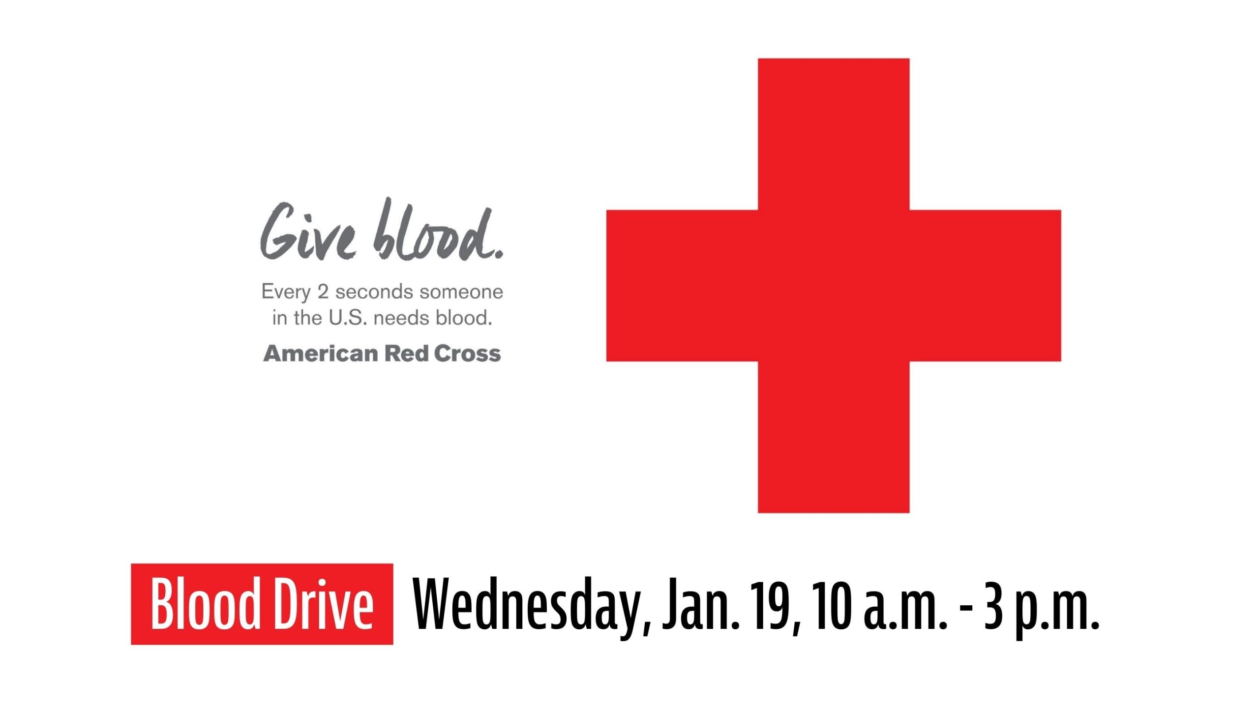 Give Blood. Every 2 seconds someone in the U.S. needs blood. American Red Cross