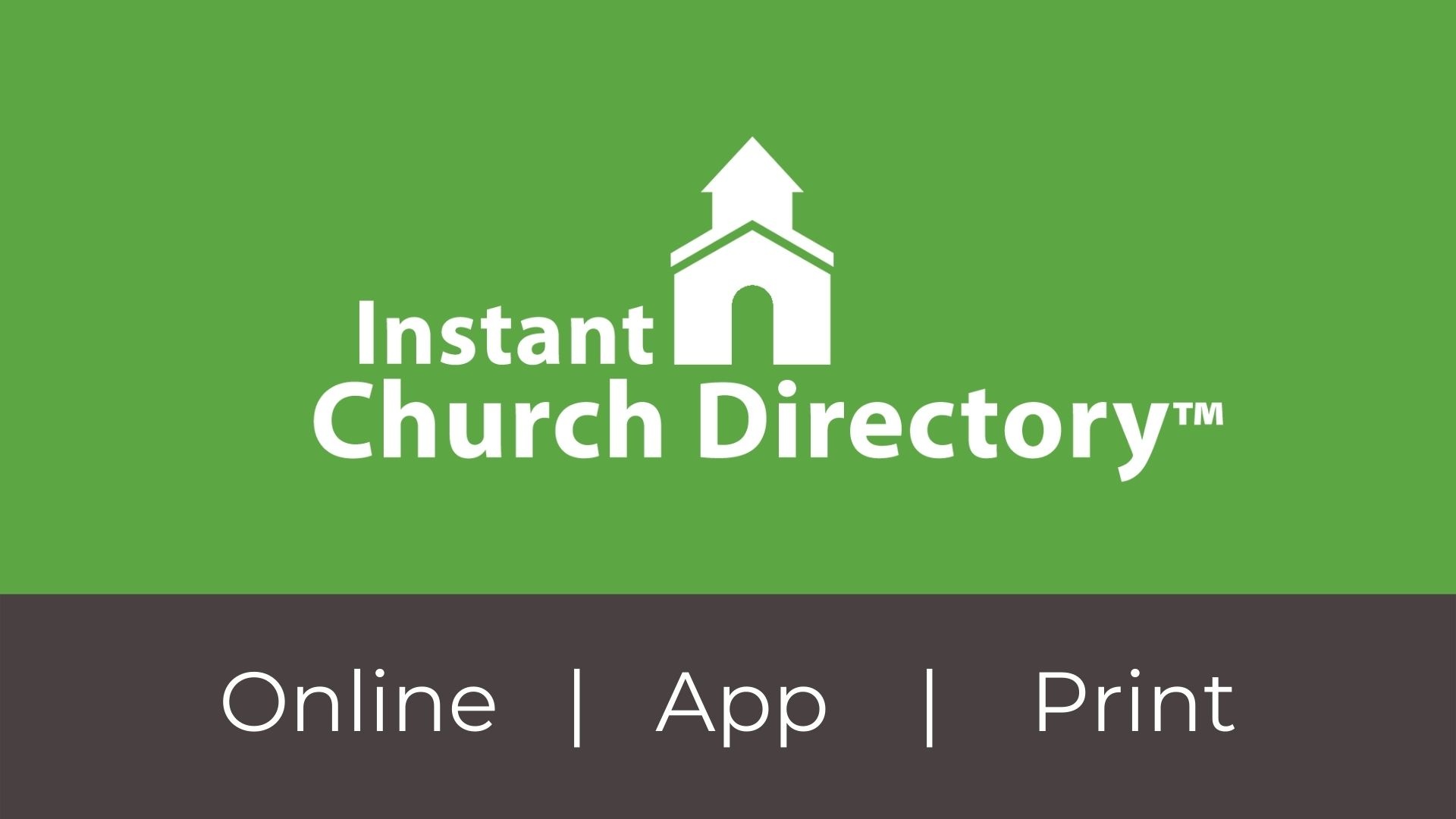 Instant Church Directory Online, App, Print