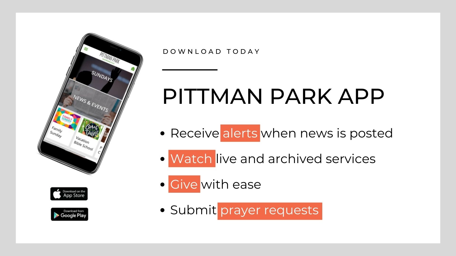 Pittman Park has an app