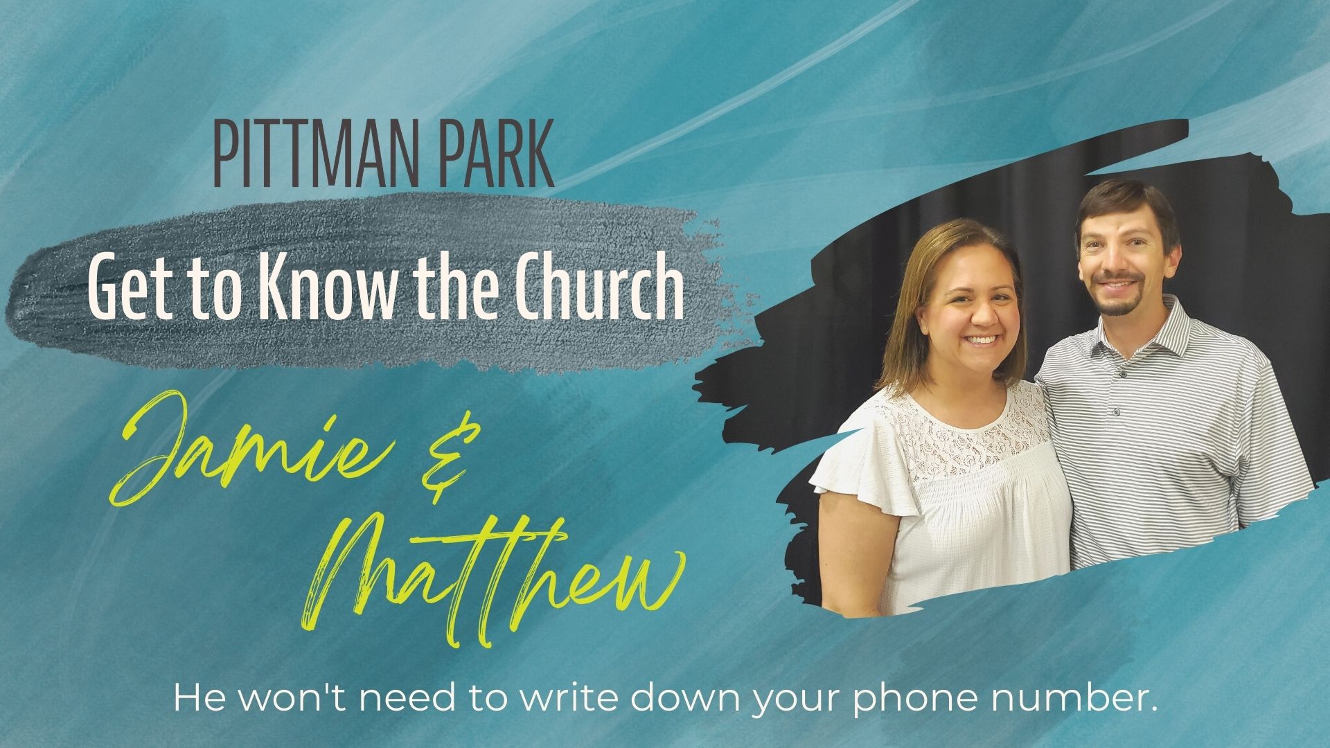 Get to Know the Church: Jamie and Matthew Elliott