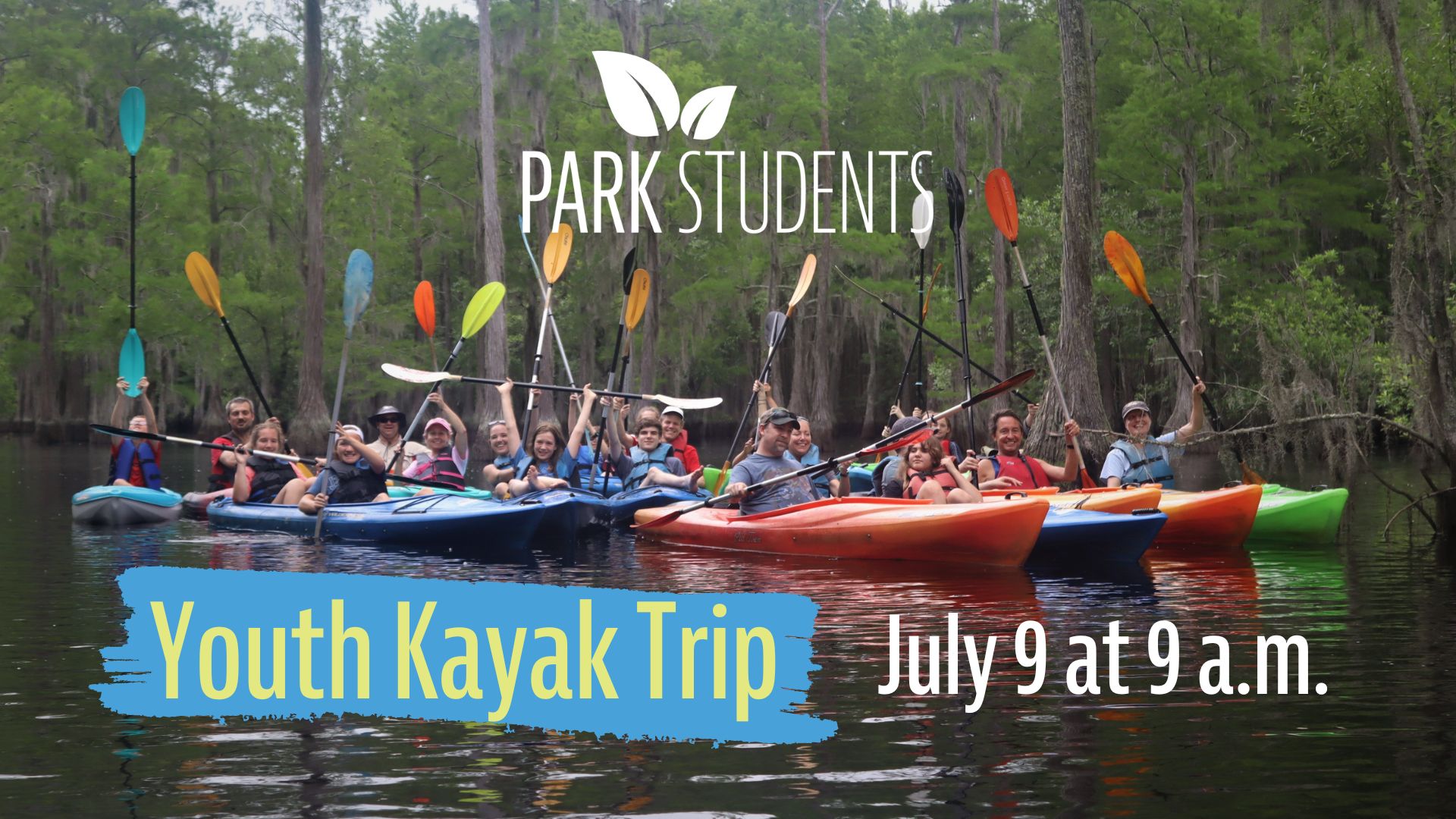 Park Students Kayak Trip July 9