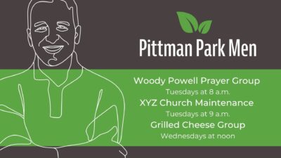 Weekly Men’s Groups at Pittman Park