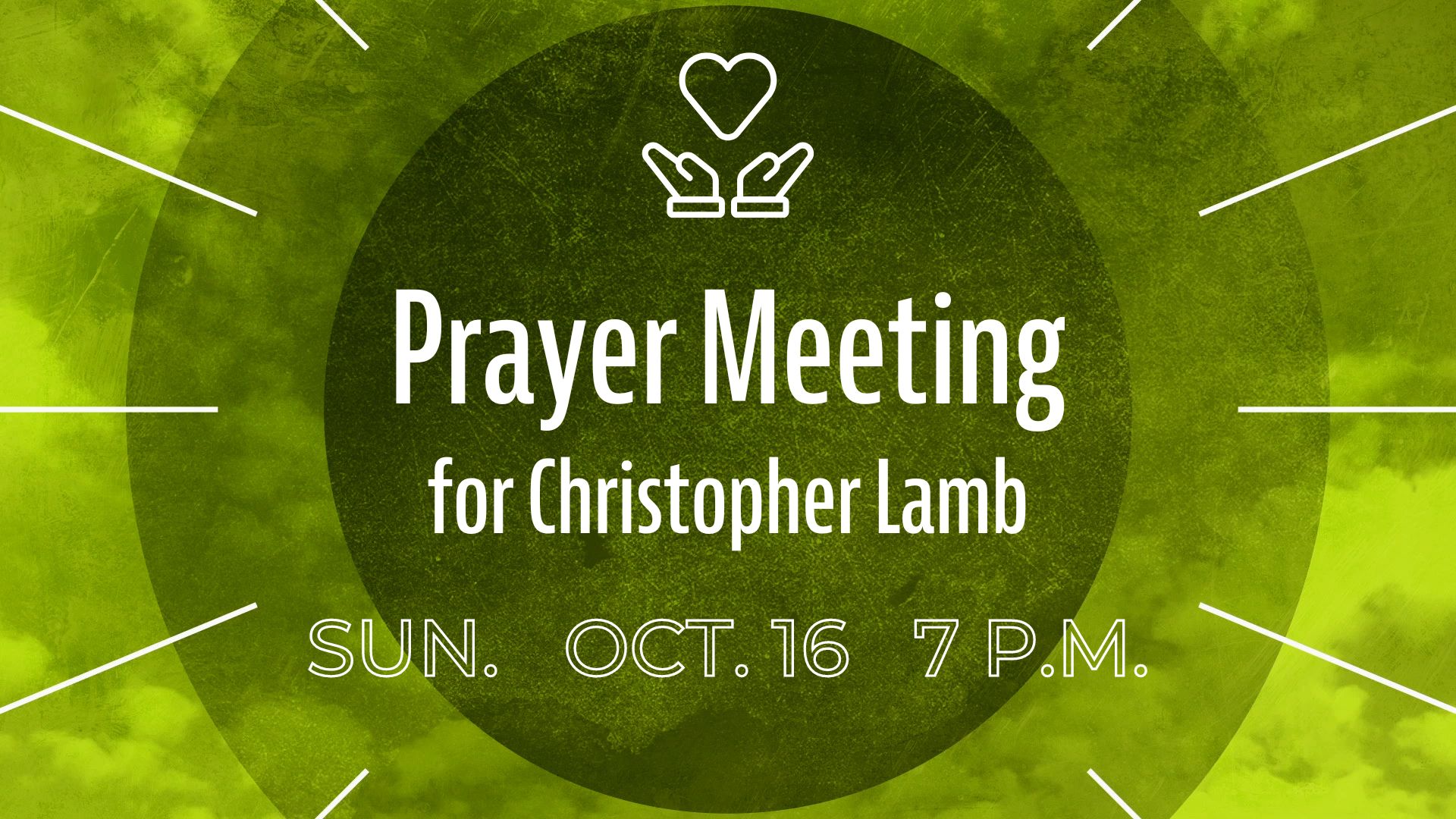 Prayer Meeting for Christopher Lamb