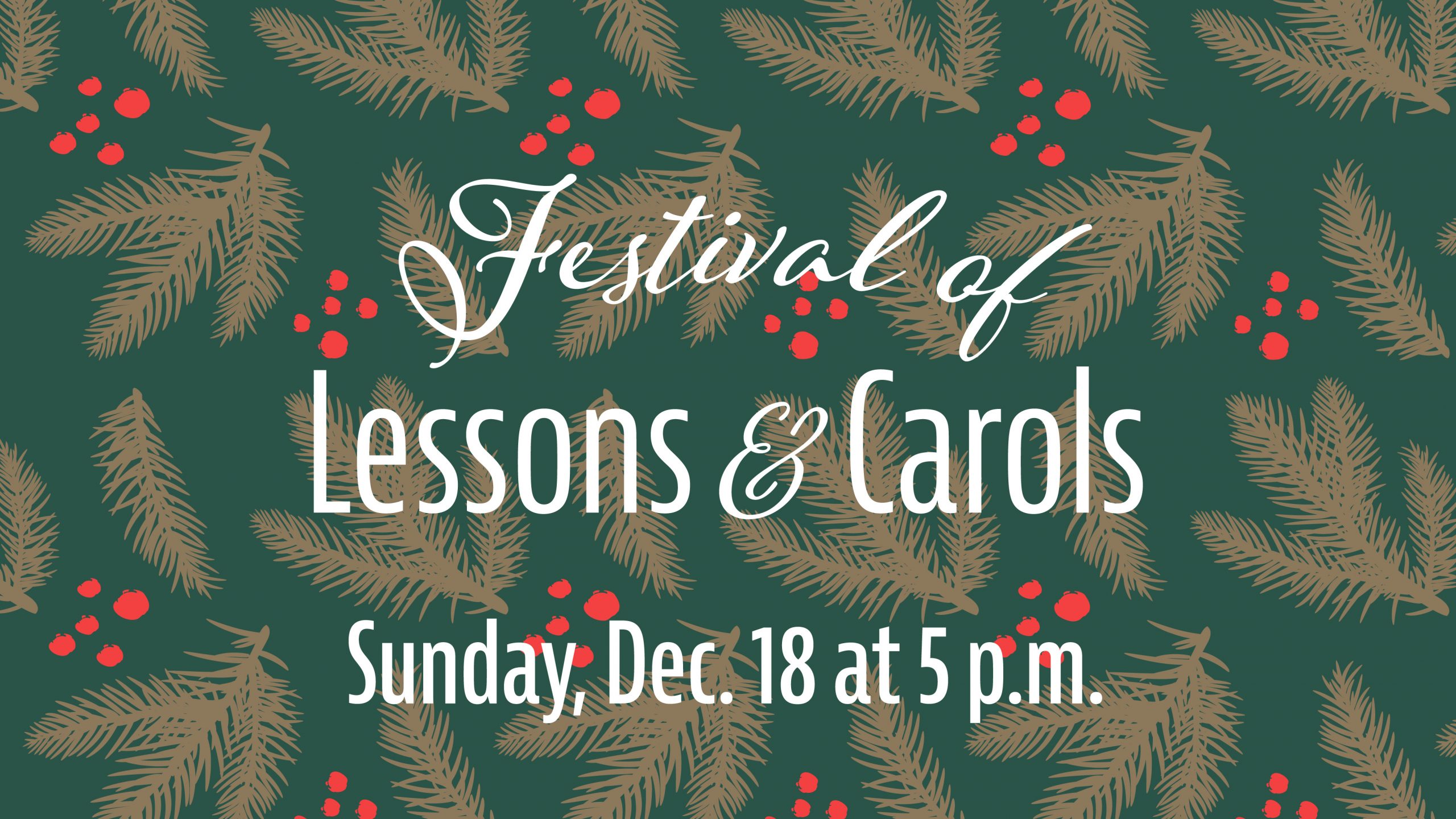 Service of Lessons And Carols