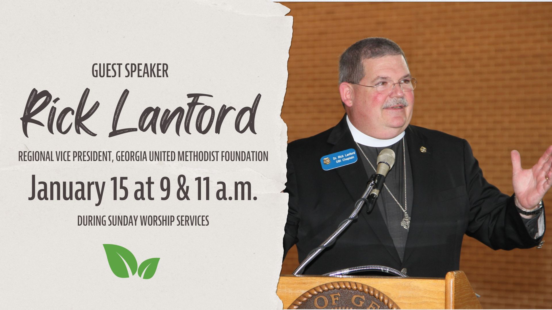 Guest Speaker – Rick Lanford