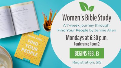 New Women’s Bible Study on Mondays