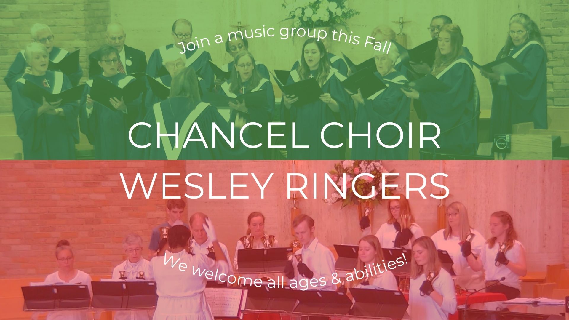 Join Chancel Choir or Wesley Ringers