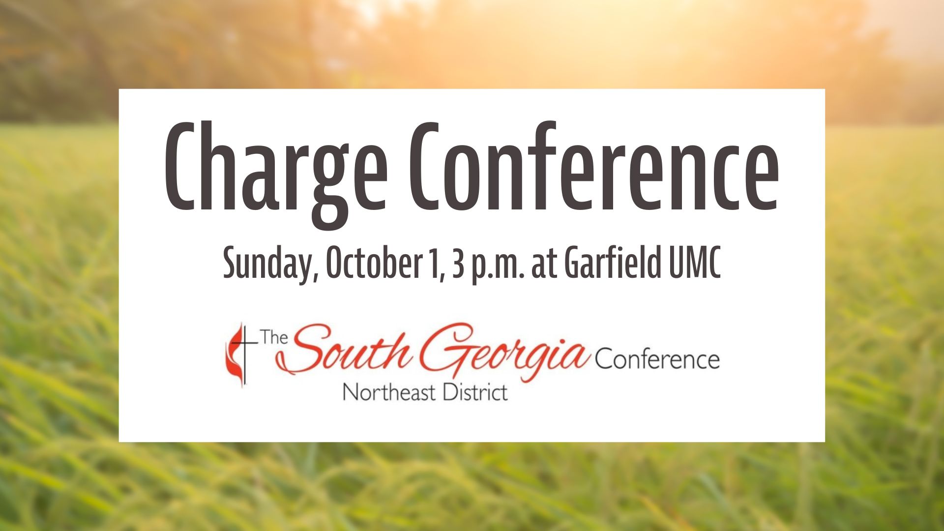 Charge Conference Meeting
