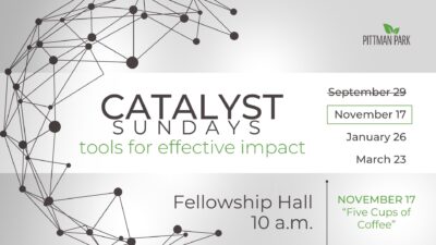 Catalyst Sundays launch November 17