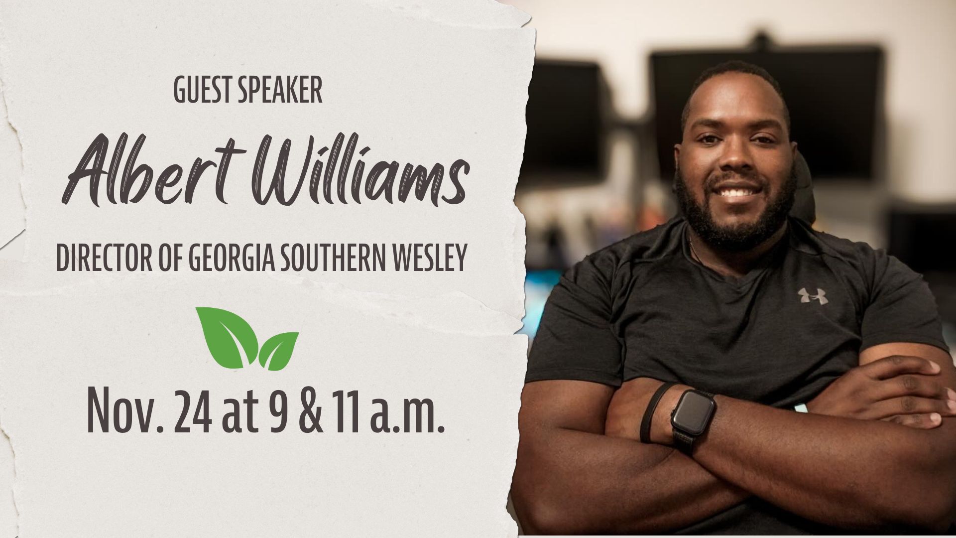 Guest Speaker Albert Williams Nov. 24