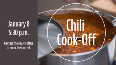 Chili Cook-Off Jan. 8