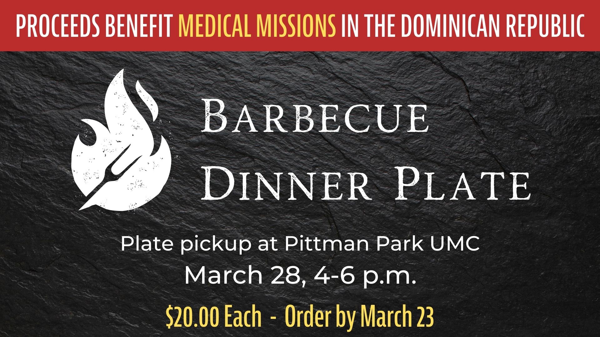 Barbecue Plate Fundraiser