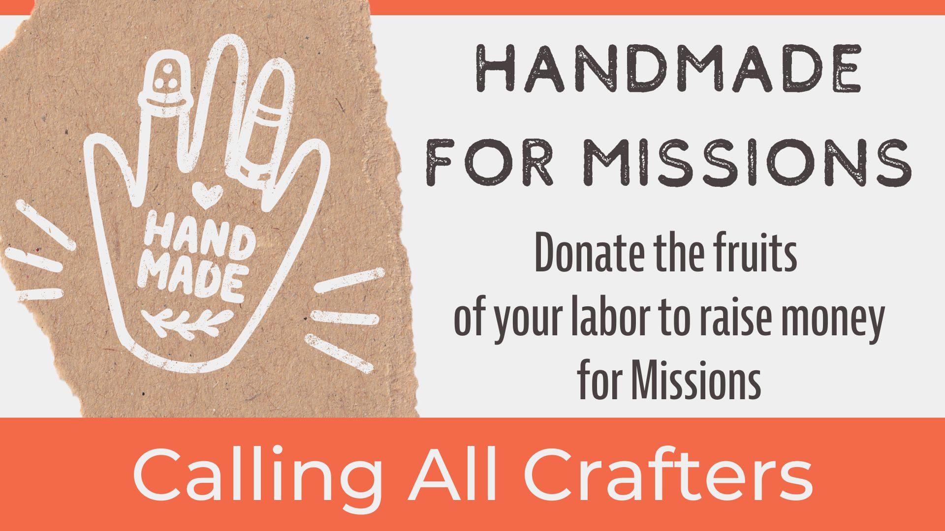 Donate Your Items for Handmade for Missions