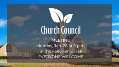 Church Council Meeting Jan. 26