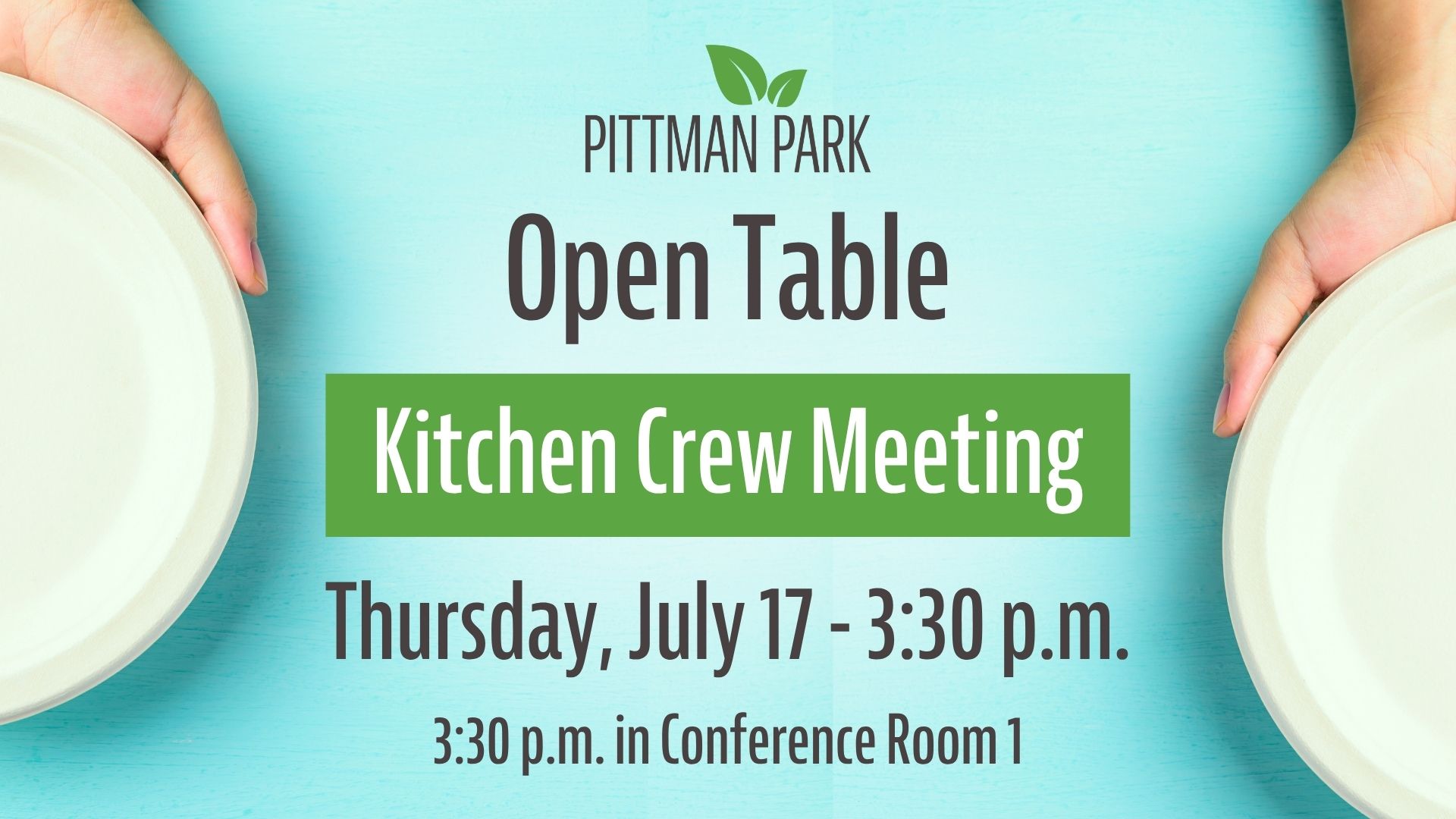 Open Table logo with image of hands holding out empty paper plate