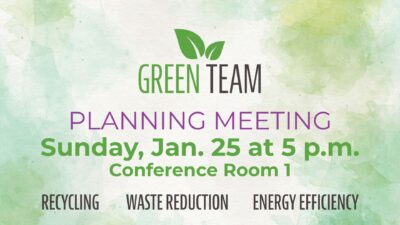Green Team Meeting Jan. 25