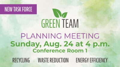 Green Team Meeting Aug. 24