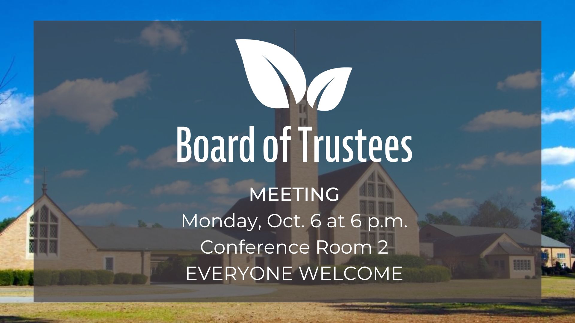 Trustees Meeting Oct. 6