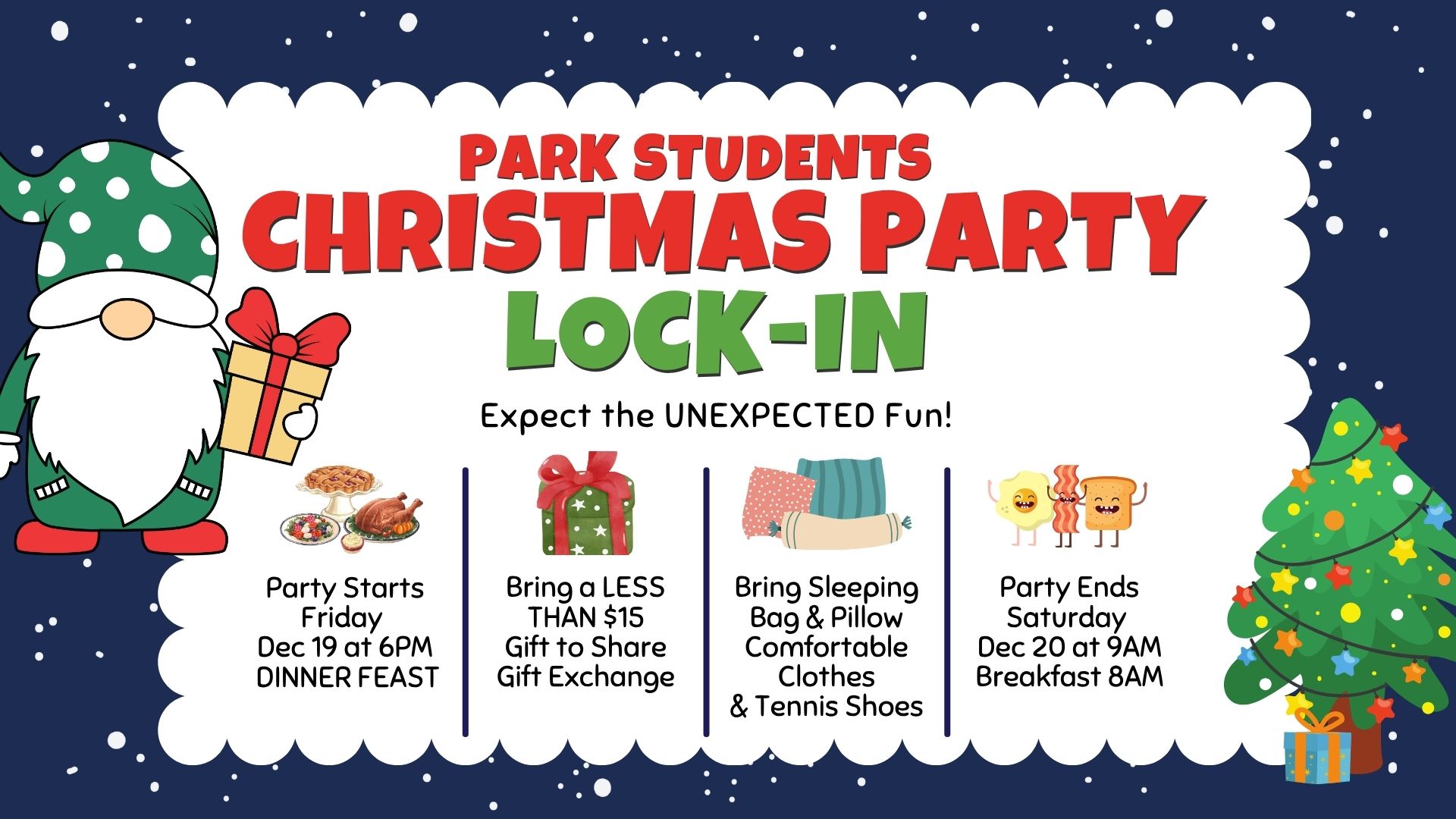 Park Students Christmas Party Dec. 19