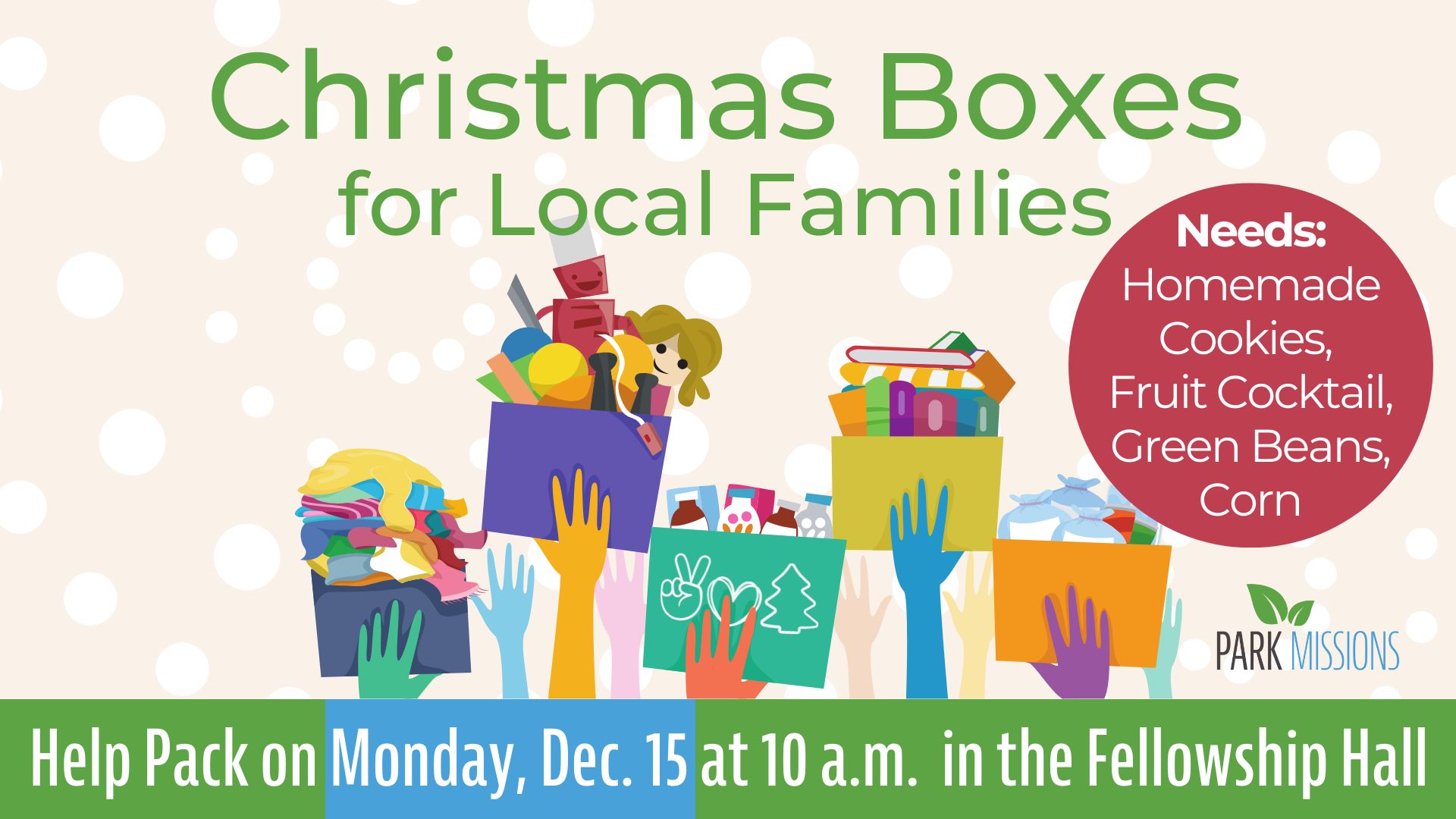 Christmas Food Boxes for Local Families