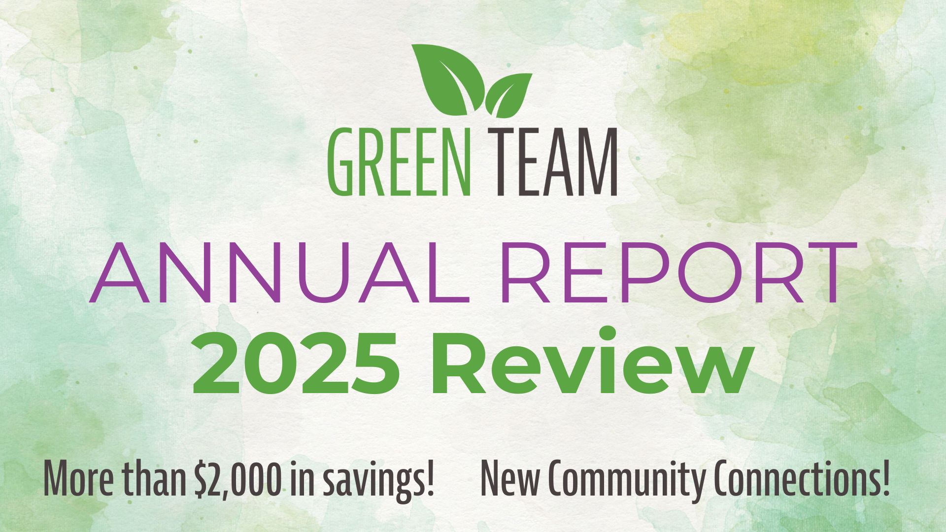 Green Team Annual Report