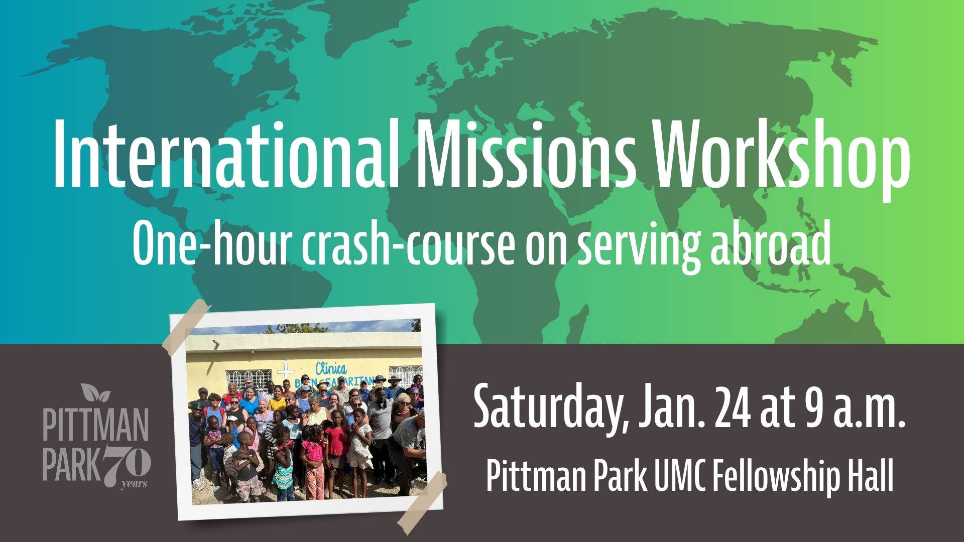 International Missions Workshop Jan. 24