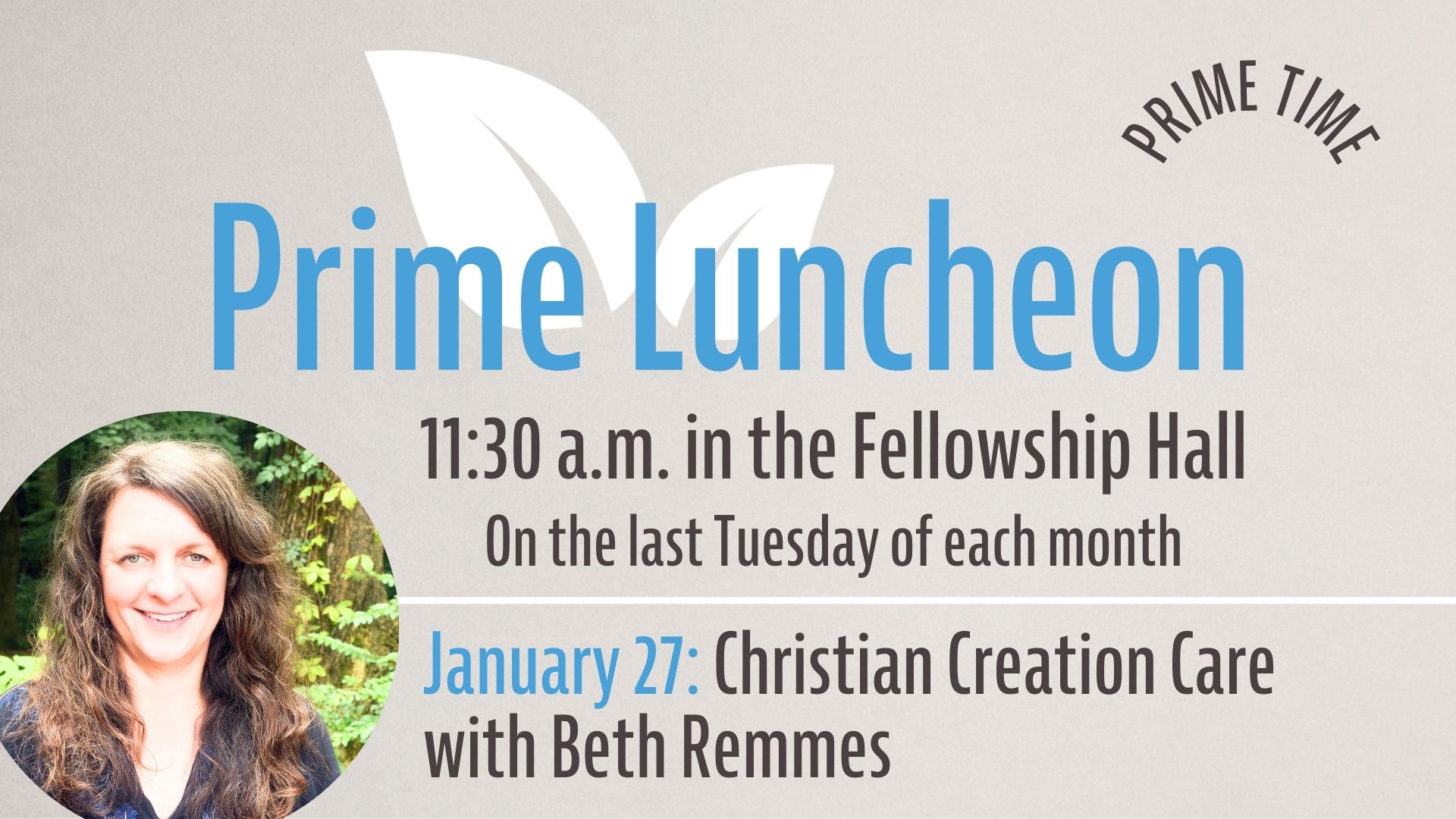 Prime Luncheon Jan. 27