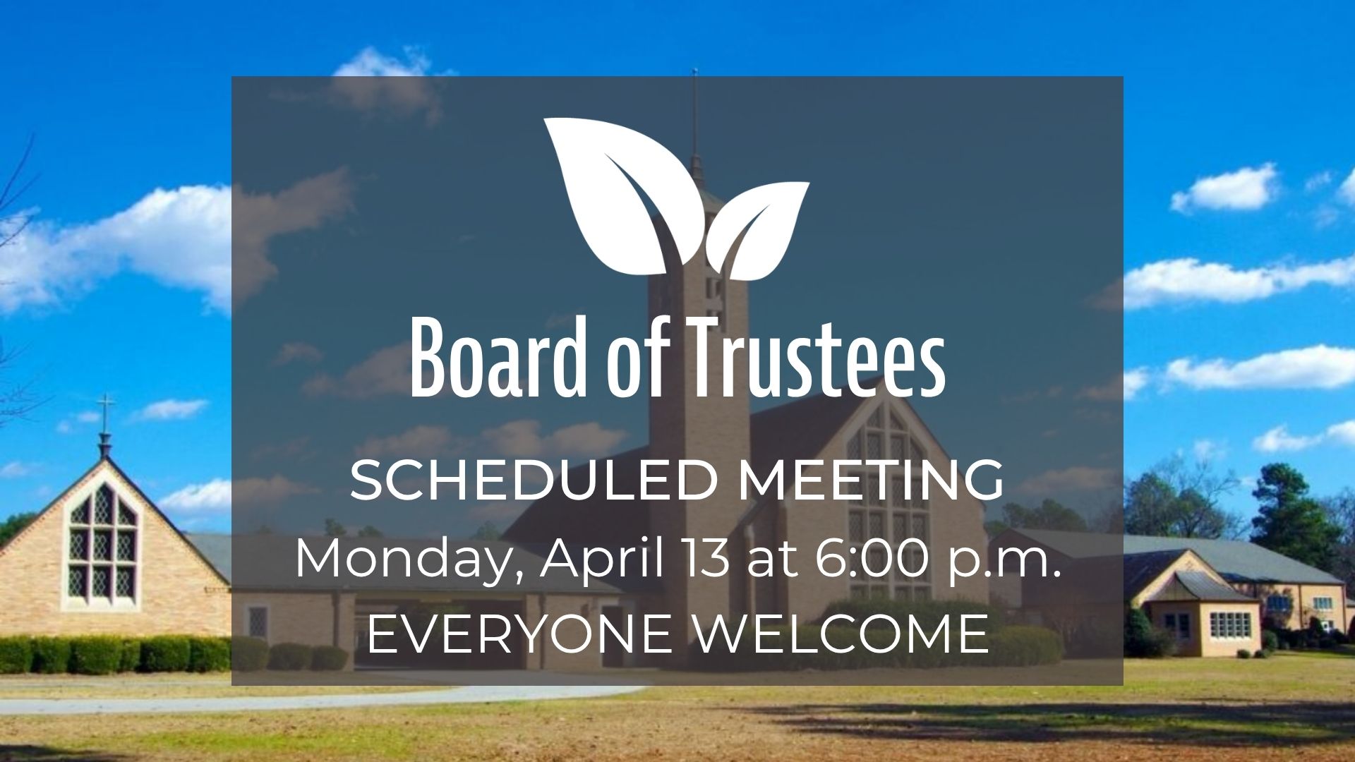 Trustees Meeting April 13