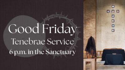 Good Friday Service April 3