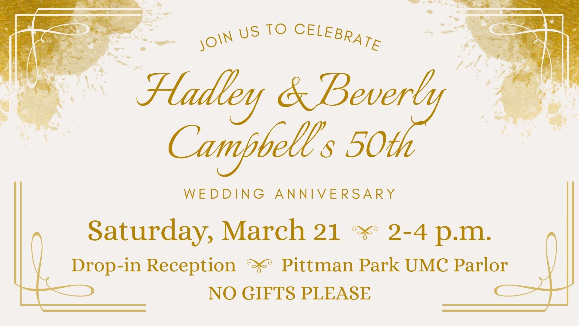 50th Wedding Anniversary Celebration