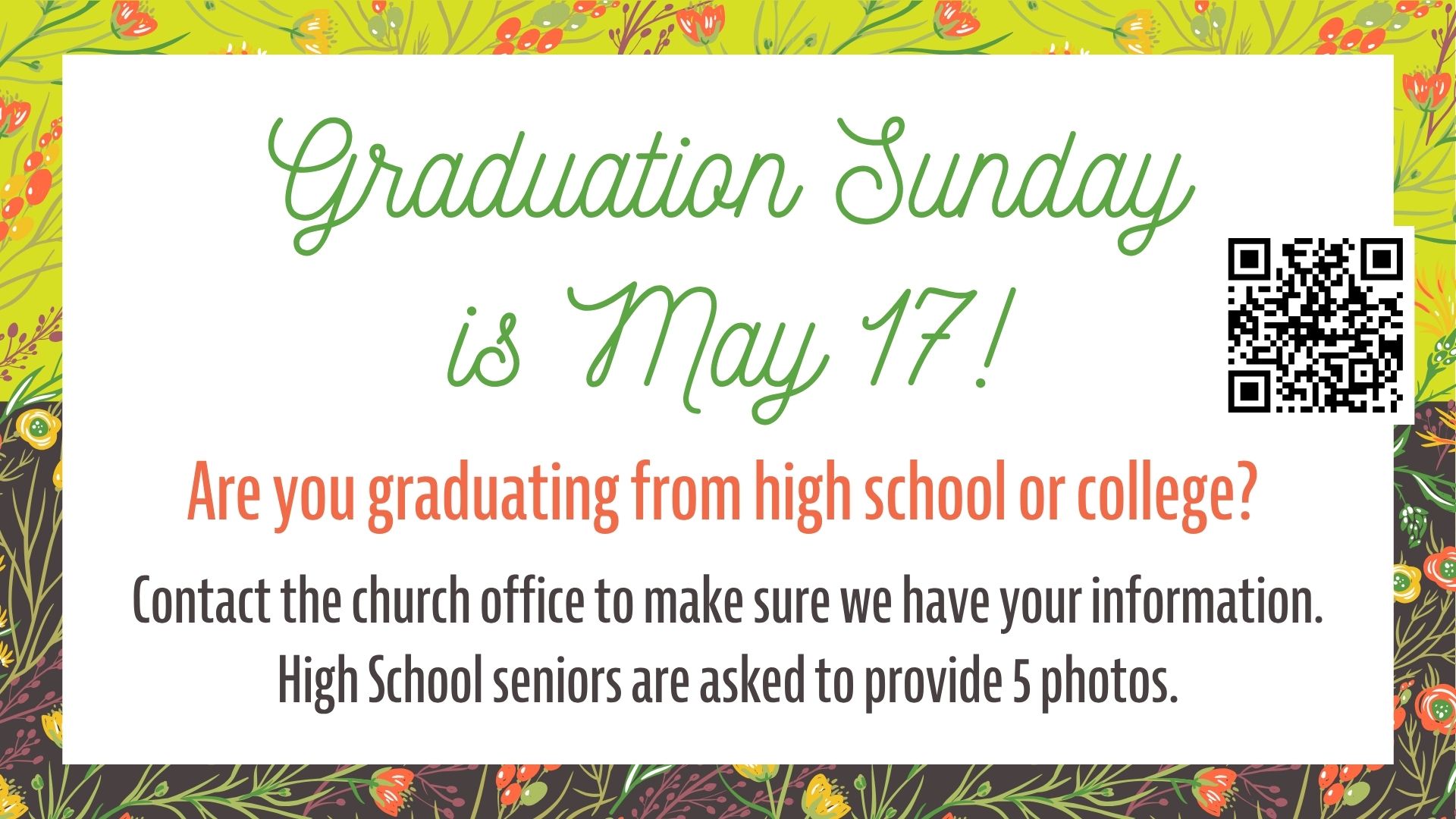 Graduation Sunday May 17