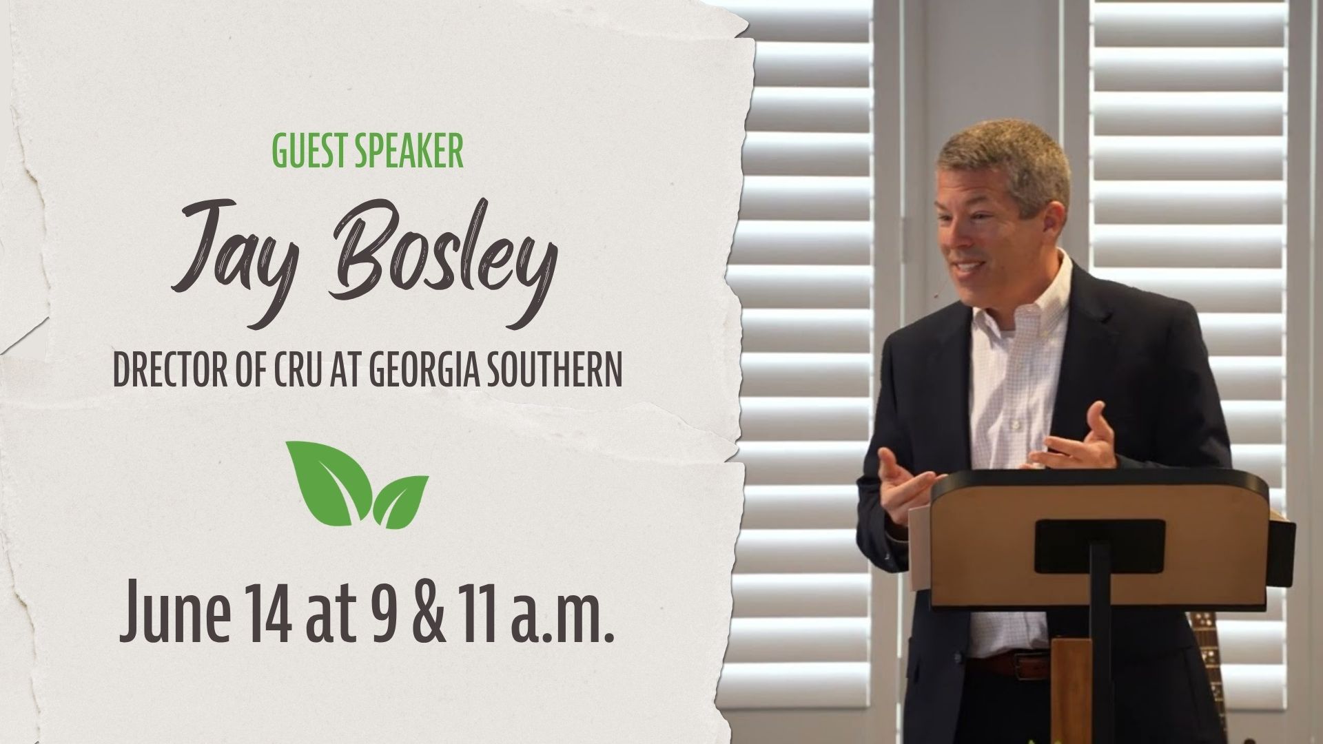 Guest Speaker on Sunday