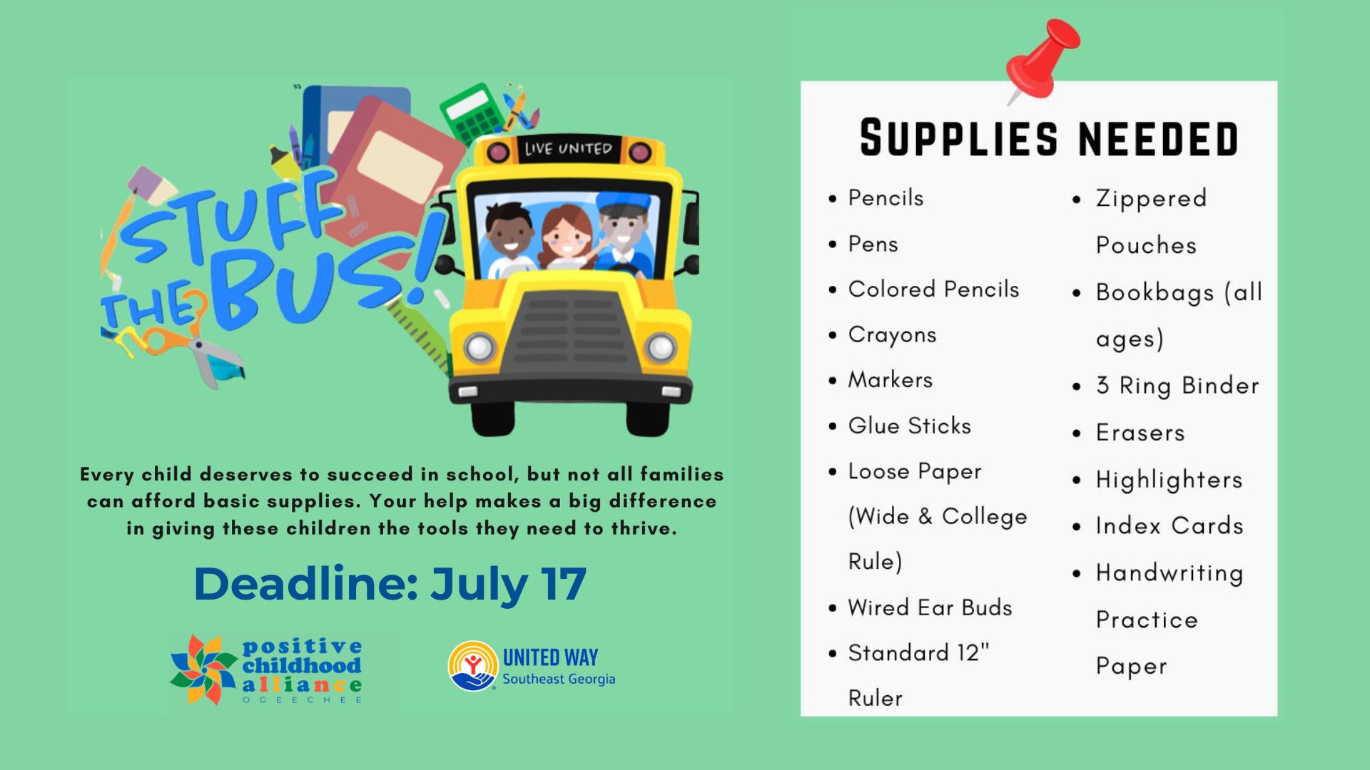 School Supply Drive