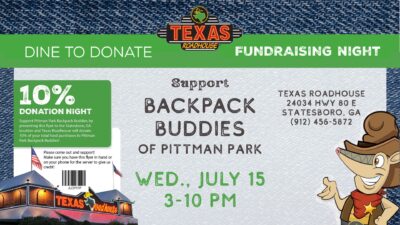 Supper at Texas Roadhouse July 15