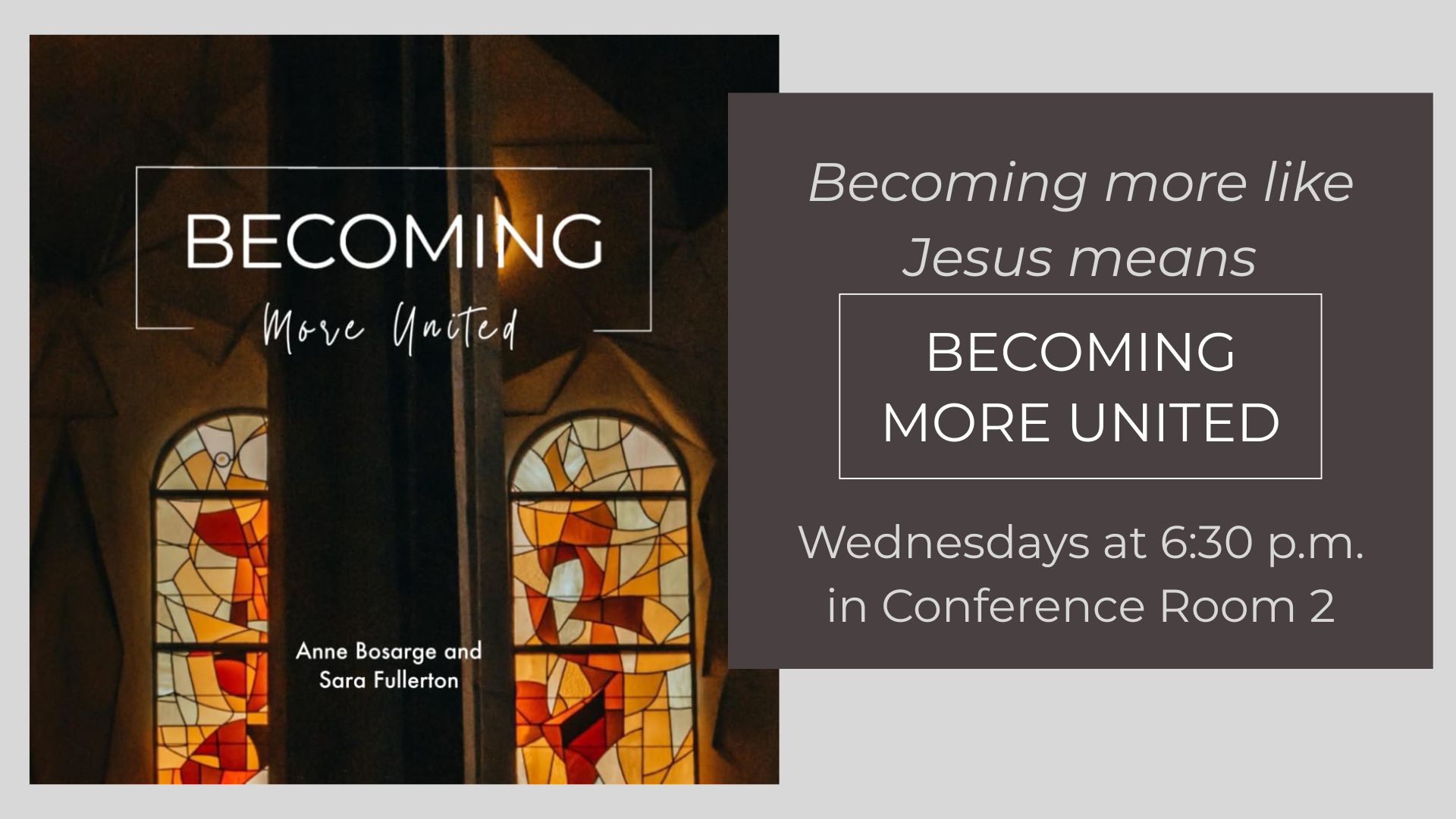 Unity Study Wednesday Nights
