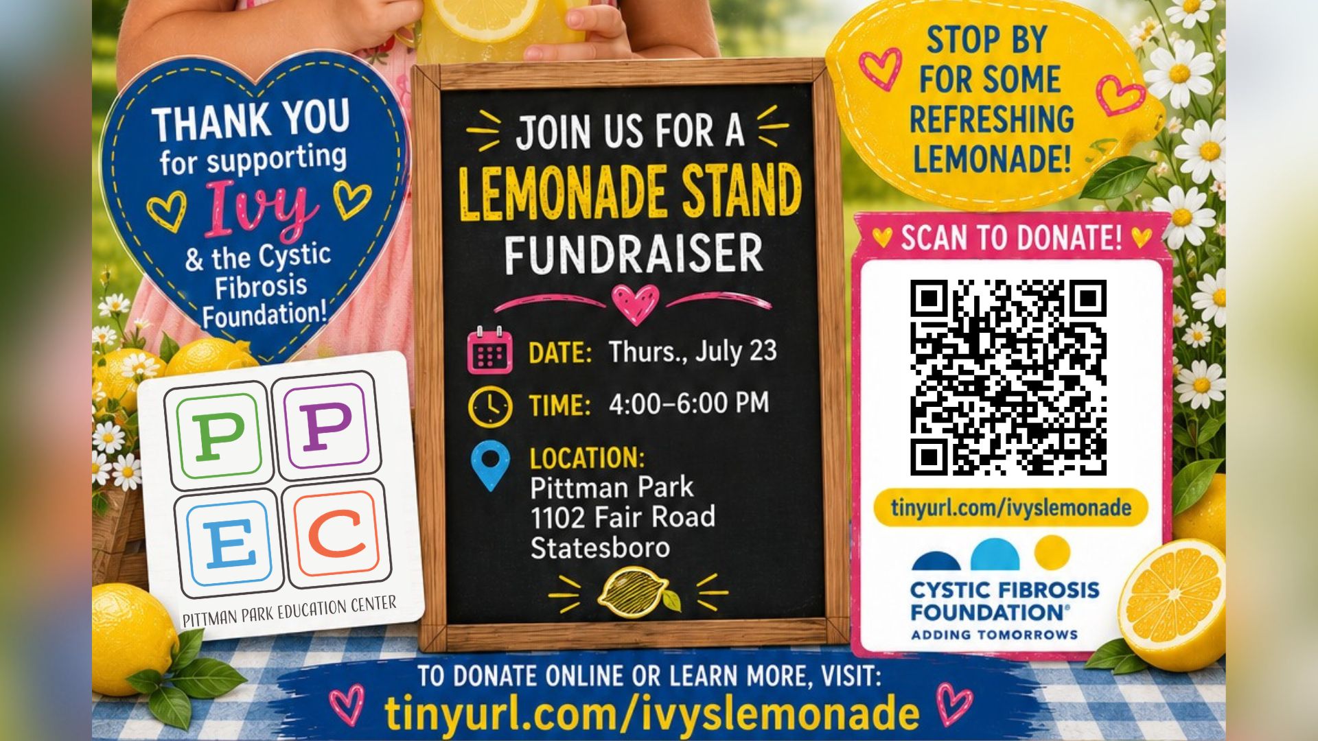 PPEC Lemonade Stand Fundraiser