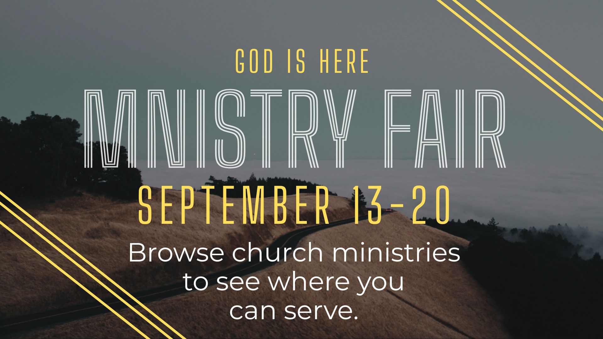 Ministry Fair Sept. 13-20