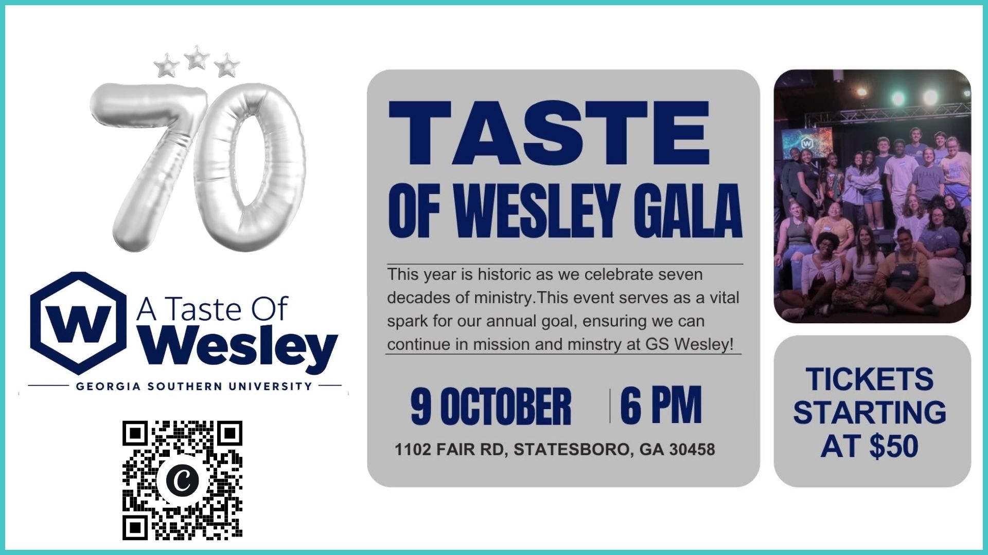 Taste of Wesley Gala Oct. 9