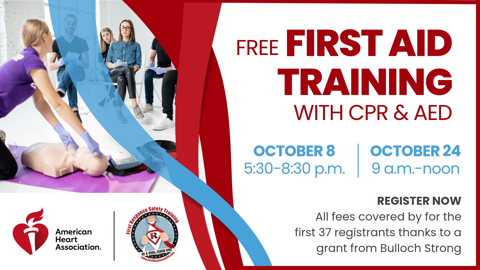Free First Aid Training from Bulloch Strong